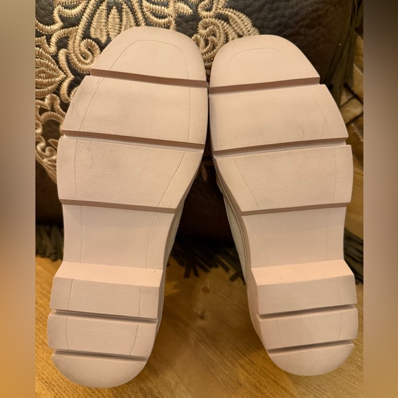 Nordstrom Trinity Lug Sole Leather Loafer in Pink Peach Size 5 NEW NEVER WORN - Picture 8 of 10